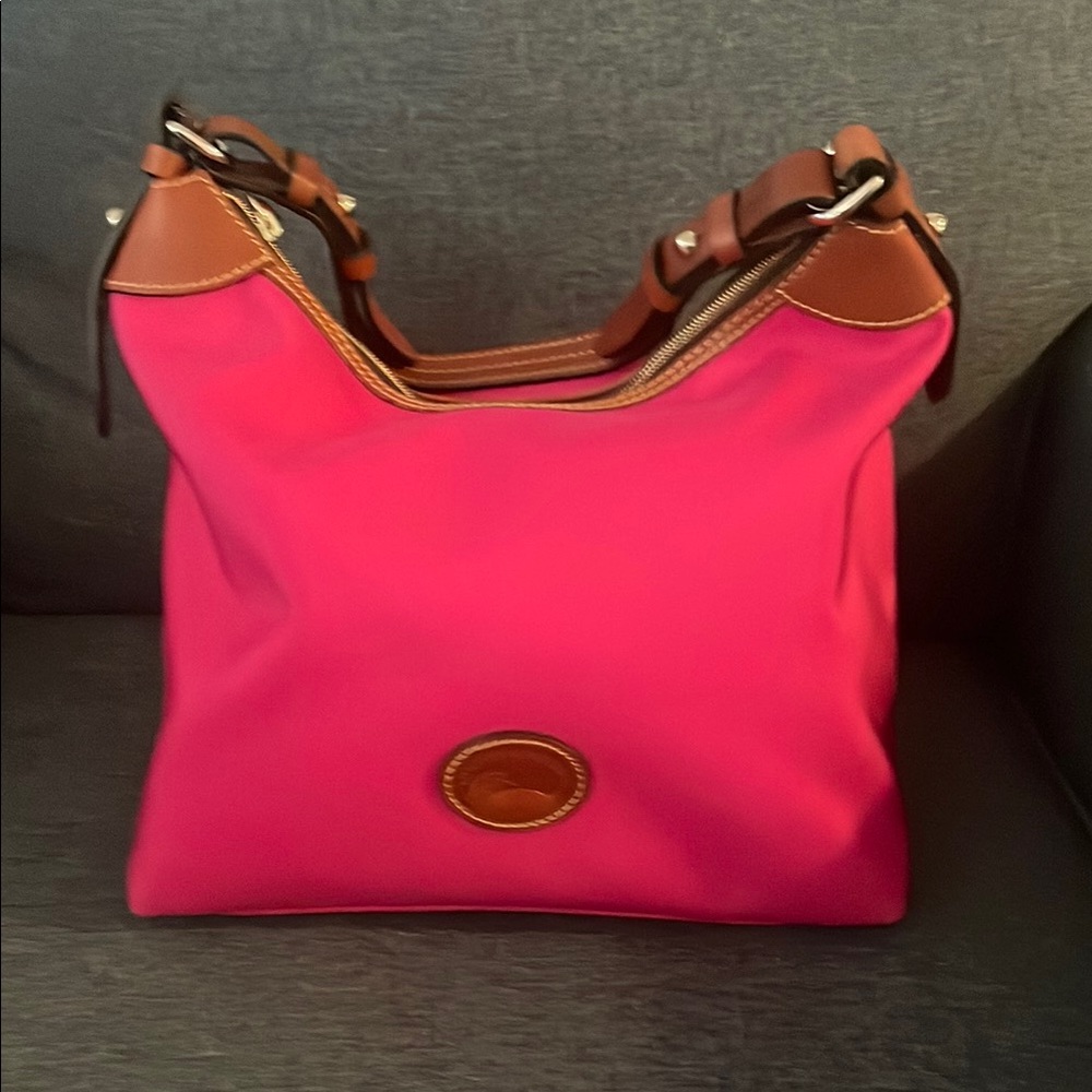 Donney Bourke Pink and Brown Women's Bag dust cover included new with tags